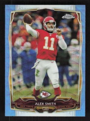 2014 Topps Chrome Blue Wave Refractor #54 Alex Smith Kansas City Chiefs - Image 1 of 2