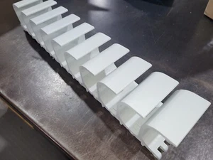 "(10) Intralox Series 800 Scooped Fights Acetal 3" tall x 3-5/16" long - Picture 1 of 3