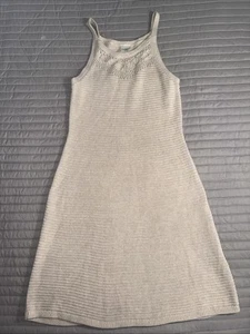 abercrombie kids - Girls Crochet Style Knit Dress - Cream/ivory- Size: 13/14 - Picture 1 of 11
