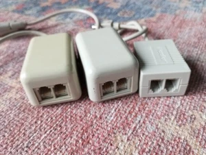 Farallon PhoneNET Plus AppleTalk Connectors (3 pcs) – Vintage Apple LocalTalk - Afbeelding 1 van 3