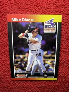 Vintage 1989 Mike Diaz Chicago White Sox Donruss MLB Baseball Trading Card 655 - Picture 1 of 12