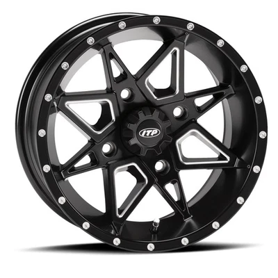 ITP Storm Wheel 14x7 4/137 Tornado Negro 5+2 Can Am Outlander 570 IRS (2017-2018) Foto 1 de 3