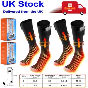 Elektrisch beheizbare Socken Fuß Winter Wärmer Akku Power Damen & Herren - Bild 1 von 33