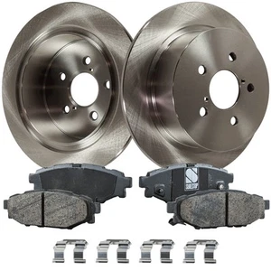Rear Brake Disc and Pad Kit For 2005-2009 Subaru Legacy Fits Outback Ceramic - Picture 1 of 15