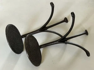 Vintage Cast Iron Buggy Horse Carriage Wagon Oval Foot Steps 1930A “E” Matching - Picture 1 of 7