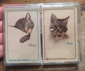 Vintage New & Sealed Chessie System Railroads Playing Cards Peake Cats Kittens - Picture 1 of 6