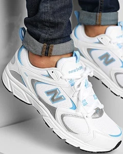 Scarpe Sneakers Unisex New Balance 408 Bianco Blue Lifestyle - Zdjęcie 1 z 24