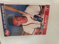 DAVE DAVID JUSTICE 1992 POST CEREAL, COLLECTOR SERIES CARD 29 of 30..