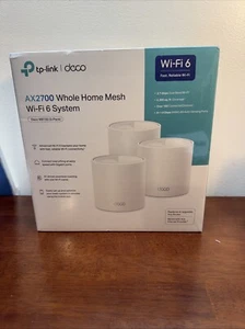 TP-Link Deco Intera Casa Mesh Wi-Fi 6 Sistema AX2700 Dual Band Confezione da 3 Nuovo - Foto 1 di 2