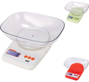 Bilancia digitale elettronica da CUCINA piccola con ciotola tara display lcd 5kg - Imagen 1 de 8