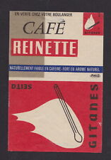 Ancienne étiquette  allumettes France BN79177 Café Reinette  102