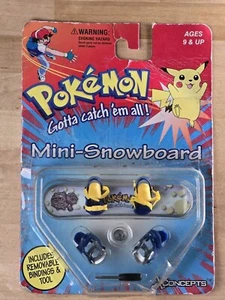 1999 X-CONCEPTS POKEMON WEEZING MINI SNOWBOARD TAPED ON TATTERED CARD *READ DES* - Bild 1 von 1