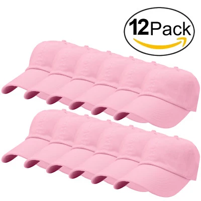 Free Shipping Bulk Sale Falari Cotton Baseball Cap Adjustable Size 12pcs/pack - Image 1 of 4