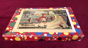UNIQUE GREEK LITHO BOARD GAME - LITTLE RED RIDING HOOD - MASTERPIECE BY EPA - Picture 1 of 7