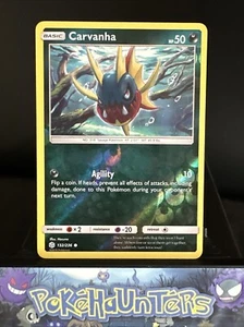 Pokemon Karte Carvanha 132/236 Reverse Holo Rare Kosmische Finsternis NM - Bild 1 von 2