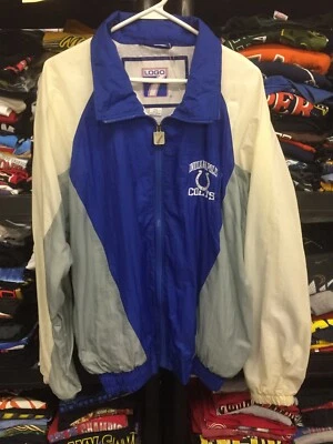 Vintage Logo 7 Indianapolis Colts Windbreaker Jacket Large #5714 - Image 1 of 4