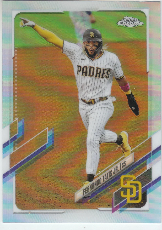2021 Topps Chrome Baseball "Refractors" Parallel Cards - Image 1 of 1