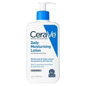 CeraVe tägliche feuchtigkeitsspendende Körper- & Gesichtslotion für normale bis trockene Haut - 12 Unzen - Bild 1 von 12
