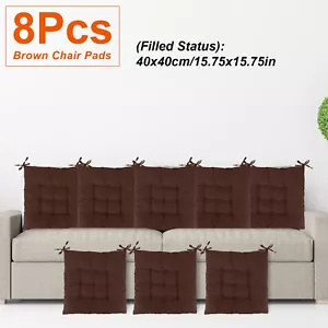 8pack Set Chair Seat Cushion Sofa Couch Pads Outdoor Garden Patio Furniture Pads - Picture 1 of 6