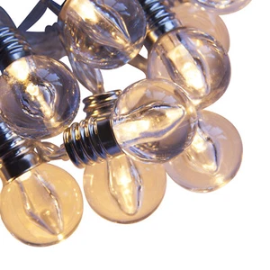Mini festoon Christmas lights 16 Warm White bulbs with timer, battery powered - Picture 1 of 20
