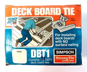 Corbata de tablero de cubierta SIMPSON Strong-Tie® DBT1 - Caja abierta 31 unidades - Imagen 1 de 7