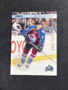 2001-02 TOPPS STADIUM CLUB VÁCLAV NEDOROST ROOKIE AWARD WINNER SILVER #ed 99/100