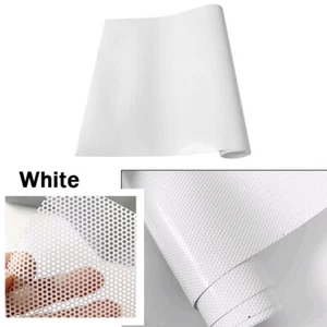 White One Way Vision Tint Vinyl Car Window Perforated Film Sticker Accessories - Imagen 1 de 12