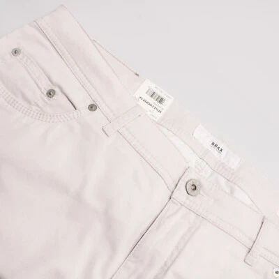 Pantalones de corte de jean Brax nuevos con etiquetas de 5 bolsillos talla 40 US Cooper en mezcla de algodón blanco roto Foto 1 de 4