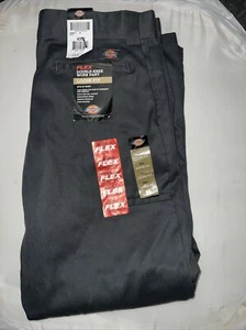 Dickies Loose Fit Flex Double Knee Work Pants Black 8523FBK NEW 40x32 - Picture 1 of 4