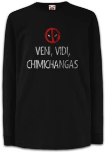 Veni Vidi Chimichangas Kids Long Sleeve T-Shirt Spanish Spain Deadpool Fun - Picture 1 of 1