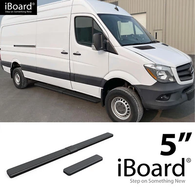 APS Running Board Step 5in Steel Black Fit Dodge Mercedes-Benz Sprinter 10-25 Foto 1 de 4