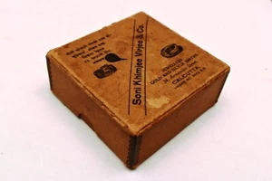 Vintage Jewelry Box Empty Advertising Of Gold And Silver Smith Khimji Virjee Co - Picture 1 of 8