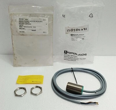 Pepperl+Fuchs NJ10-30GM50-E2-3G-3D Inductive Sensor P/N 123962 New Surplus - Image 1 of 4