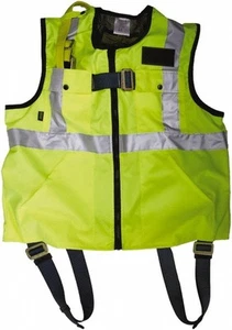 Gemtor 350 Lb Capacity, Size XL, High Visibility Vest Safety Harness Polyeste... - Picture 1 of 1