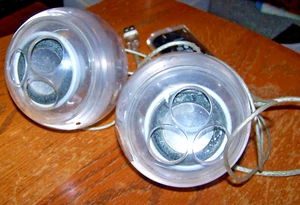 Vintage Apple USB Transparent Speakers M7963 Untested AS IS or AS ARE! - Afbeelding 1 van 8