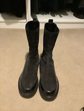 russell bromley 5 boots Worn Once. Exc Condition. Suede And Patent