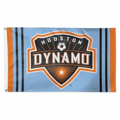 HOUSTON DYNAMO Football Club Huge 3'x5' Official MLS Soccer DELUXE FLAG ---New  - Image 1 of 2