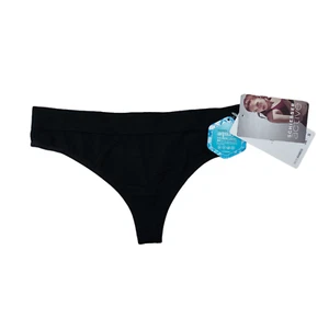 Schiesser Women's Sport Bamboo Thong Thermal Bottoms, Black (Black 000). S UK - Picture 1 of 5