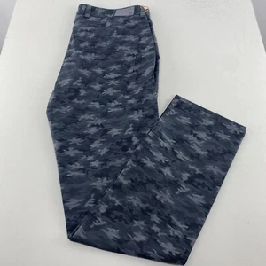 Peter Millar Mens Golf Pants 34x32 Charcoal Gray Camoflauge Camo Stretch - Picture 1 of 8