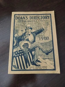 Antique 1910Doans Directory of United States Booklet Graphic Uncle Sam Cover - Picture 1 of 3
