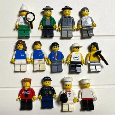 LEGO City Minifigures Townspeople Police Officer Chef Coca-Cola Set of 14 - Image 1 of 4