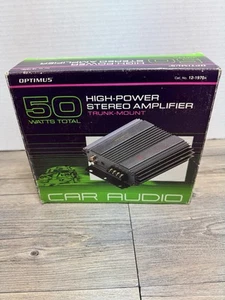 Optimus 50 Watts Total High-Power Stereo Amplifier, Trunk Mounted 12-1970A NOS - Picture 1 of 6