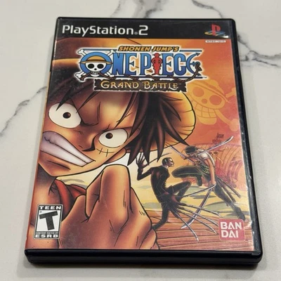 One Piece: Grand Battle (PlayStation 2 PS2, 2005) Complete CIB Manual TESTED - Image 1 of 4