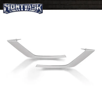 Fit For 2019-2022 Volvo S60 V60 Front Bumper Fog Light Trim Left+Right Silver Foto 1 de 4