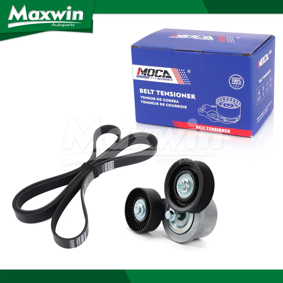 Serpentine Belt Drive Component Kit Fit Dodge Nitro Jeep Liberty Ram 1500 - Image 1 of 4