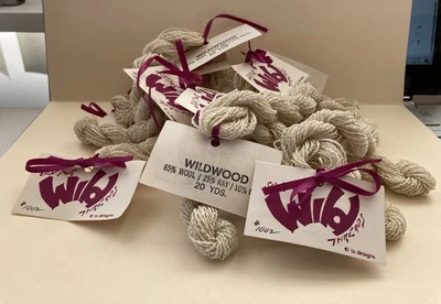 10 Sew Your Wild Threads Wildwood #1002 Cream & Gold 65% Wool 20 Yards NEW - Image 1 of 4