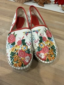 Johnny Was Andra Plateau Espadrille Blumenmuster Größe 8M Textil Obermaterial - Bild 1 von 11