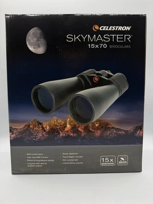 Celestron Skymaster 15x70 Binoculars Astronomy Stargazing w/ Case - Image 1 of 3