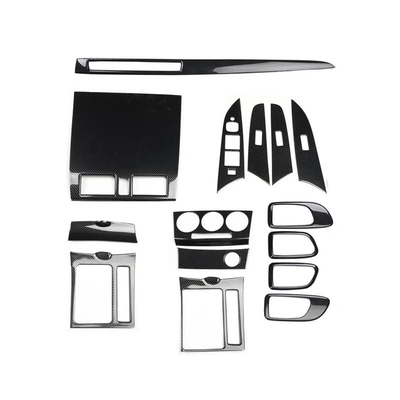 For Mazda 3 BK 2006-2011 2012 ABS Carbon Fiber Interior Cover Trims Stickers - Imagem 1 de 4