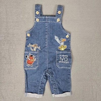 Salopette Disney Primark Il Re Leone Simba 0-3 mesi ricamata stile vintage - Immagine 1 di 4